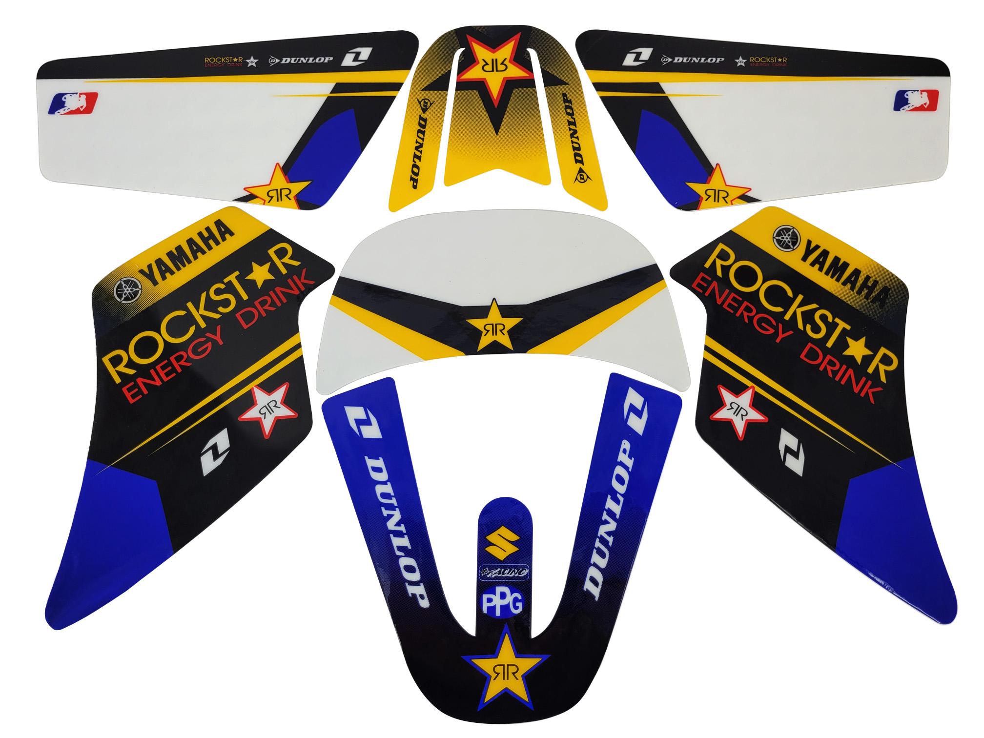 Kit Deco Moto Cross Replica Yamaha PW 80 Jaune